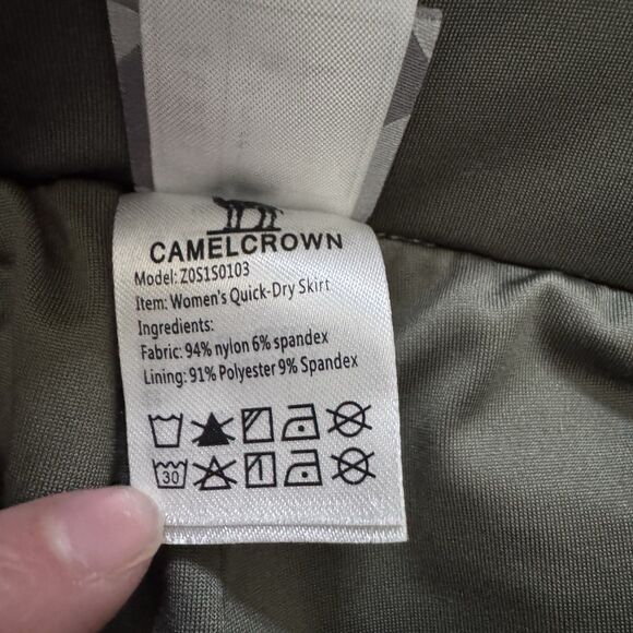 CAMELCROWN Women's Quick-Dry Skirt Nylon‎ Spandex Blend Size Large - Picture 6 of 8